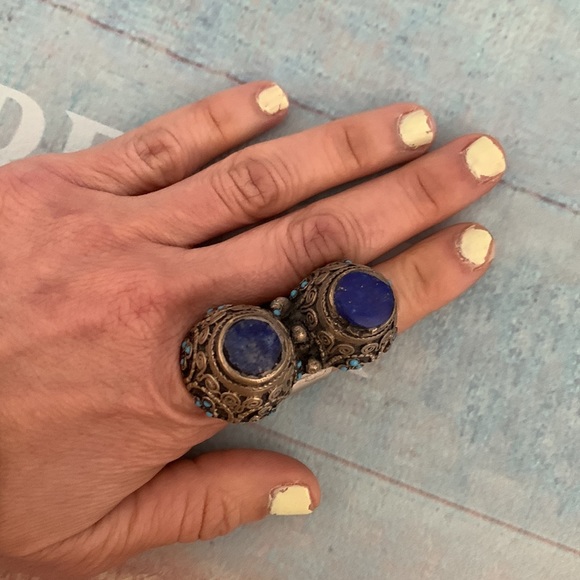 Vintage Jewelry - Vintage Himalayan Tibetan ring 7 preowned